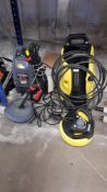 (R13D) 2 Items. 1 X Ozito 100 Bar 1300W Pressure Washer (Ex Display, Appears Unused) & 1 X Karcher