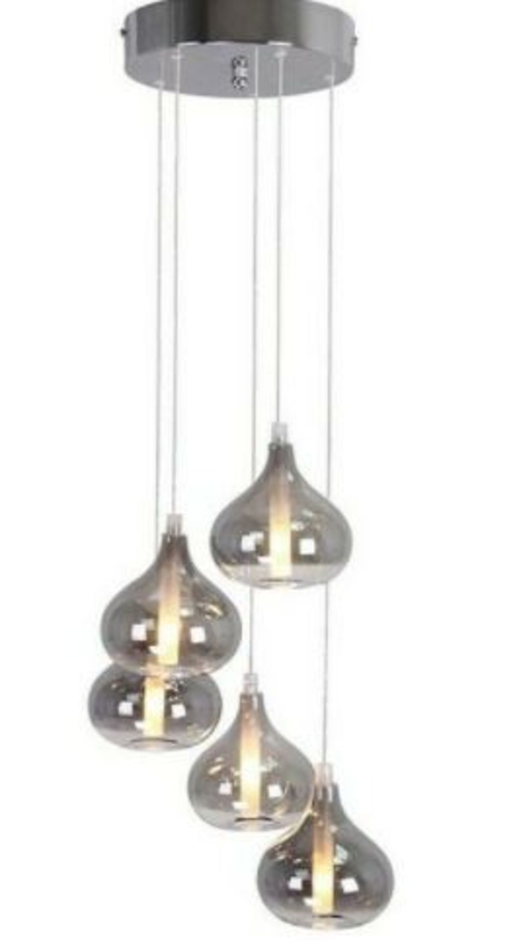 (R15A) Lighting. 5 Items. 2 X Thomas & Franks Dolabella Crackle Glass Lantern, 1 X Thomas & Franks - Image 2 of 5