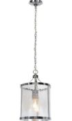 (R15A) Lighting. 5 Items. 2 X Thomas & Franks Dolabella Crackle Glass Lantern, 1 X Thomas & Franks