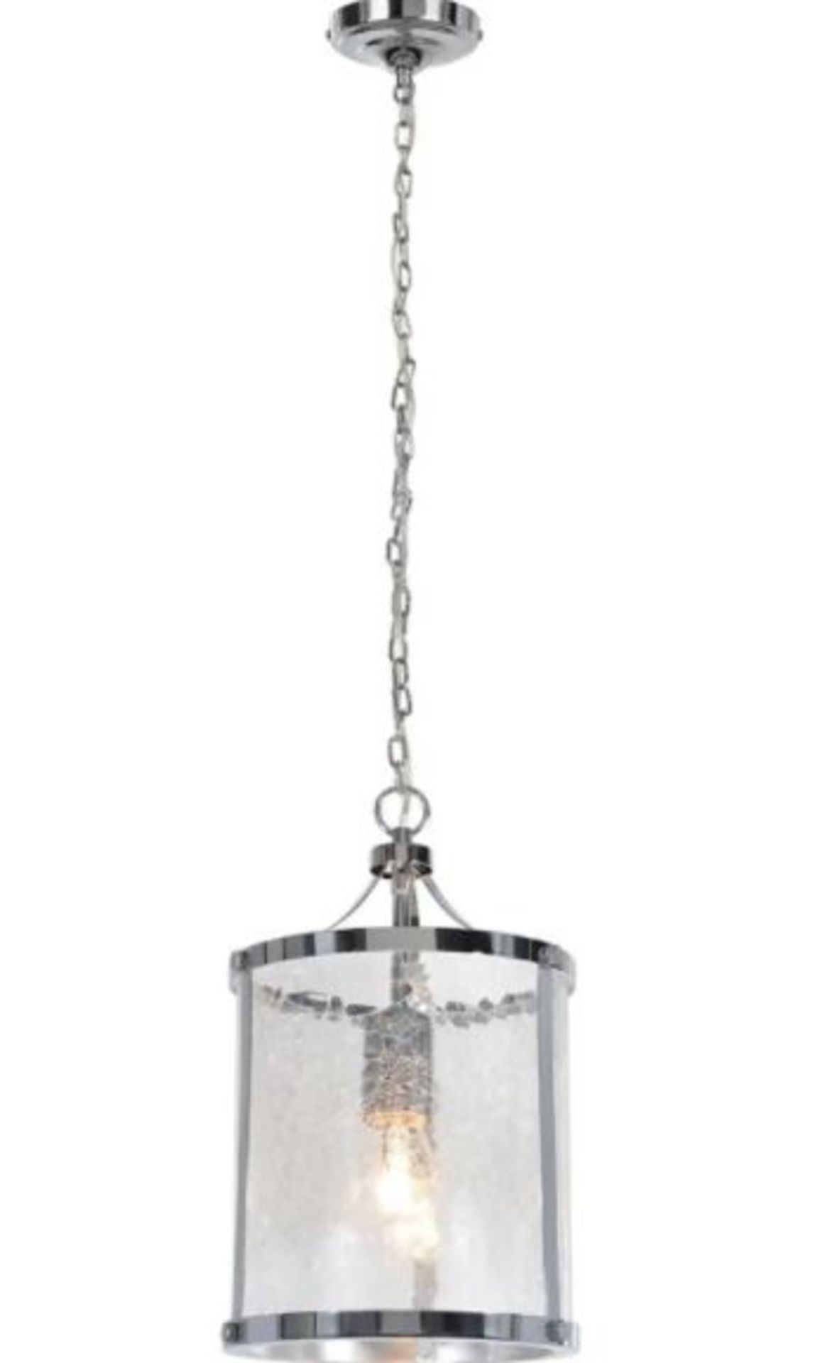 (R15A) Lighting. 5 Items. 2 X Thomas & Franks Dolabella Crackle Glass Lantern, 1 X Thomas & Franks