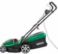 (R1F) 2 X Qualcast Lawn Mower. 1 X 38cm 36V Cordless Rotary & 1 X 600W Rotary M2EB1637M (No Grass B