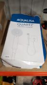 (R13B) 1 X Aqualisa Quartz Electric Shower With Adjustable Head (QZE10501)