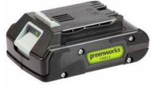 (R14F) 2 X Greenworks 21.6V 2Ah 43.2Wh (24V Max) Rechargeable Li-Ion Battery (G24B2) & 1 X Charging