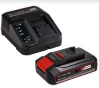 (R14F) 4 X Ozito Power Xchange Battery & Charger. 2 X 3.0 Ah 18V, 1 X 4.0 Ah 18V & 1 X 1.5 Ah 18V (