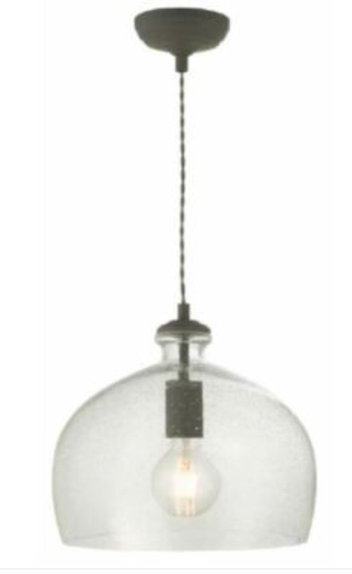 (R15A) Lighting. 5 Items. 2 X Thomas & Franks Dolabella Crackle Glass Lantern, 1 X Thomas & Franks - Image 3 of 5