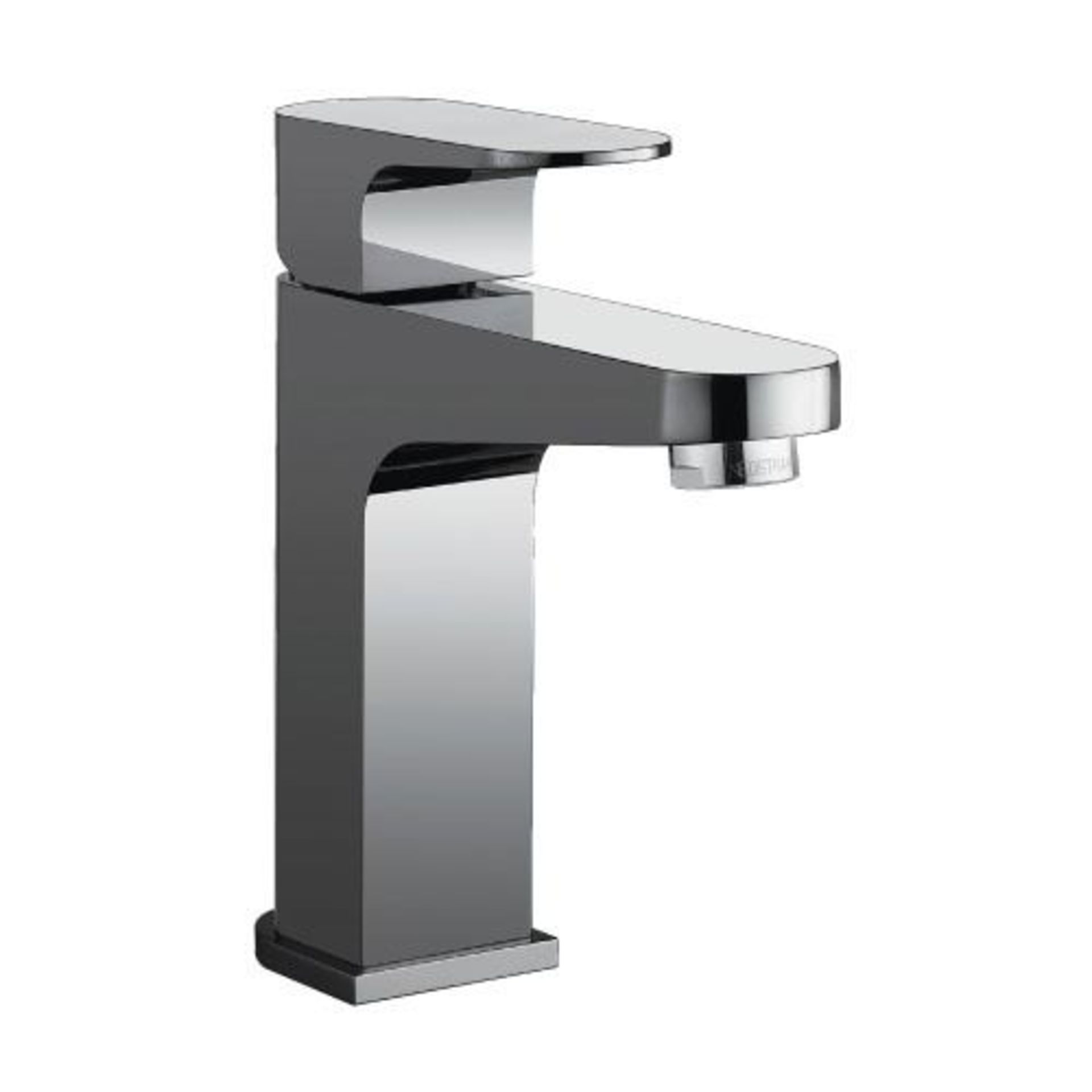 1 X Track Bathstore Extended Basin Mono Mixer Tap. Solid Brass Body, Polished Chrome Finish. Very H