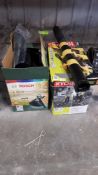 (R13B) 2 Items. 1 X Bosch Universal Garden Tidy & 1 X Ryobi Blower Vacuum Powr LT2