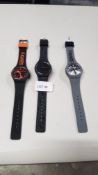 (R12A) 3 X Mixed Colour Superfly Urban Watch