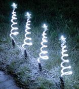 (R15C) Christmas. 9 Items. 3 X Snowman Moving Musical Decoration, 2 X Choir Water Spinner Lantern,