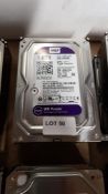 (R13A) 3 X WD Purple 1.0 TB SATA 64MB Cache Hard Drive (WD10PURX) – All Units Have Been Formatted