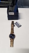 (R12A) 1 X Timmy Hilfiger Watch Gold (Model Undetermined) Damage To Strap