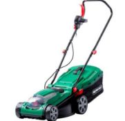 (R14F) 3 Items. 2 X Qualcast Corded Lawnmower & 1 X Qualcast 38cm 36V Cordless Rotary Lawnmower