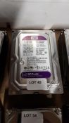 (R13A) 3 X WD Purple 1.0 TB SATA 64MB Cache Hard Drive (WD10PURX) – All Units Have Been Formatted