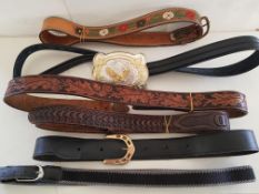 Western Style Leather Belts