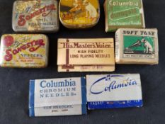 Gramophone needle tins