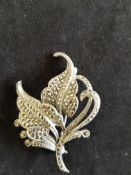 Silver and Marcasite Brooch.