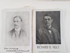 Portraits of Wentworth Beaumont and Richard Holt, Early 1900s.