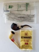 Peterson and Whites Estate Pipes with Tobacco