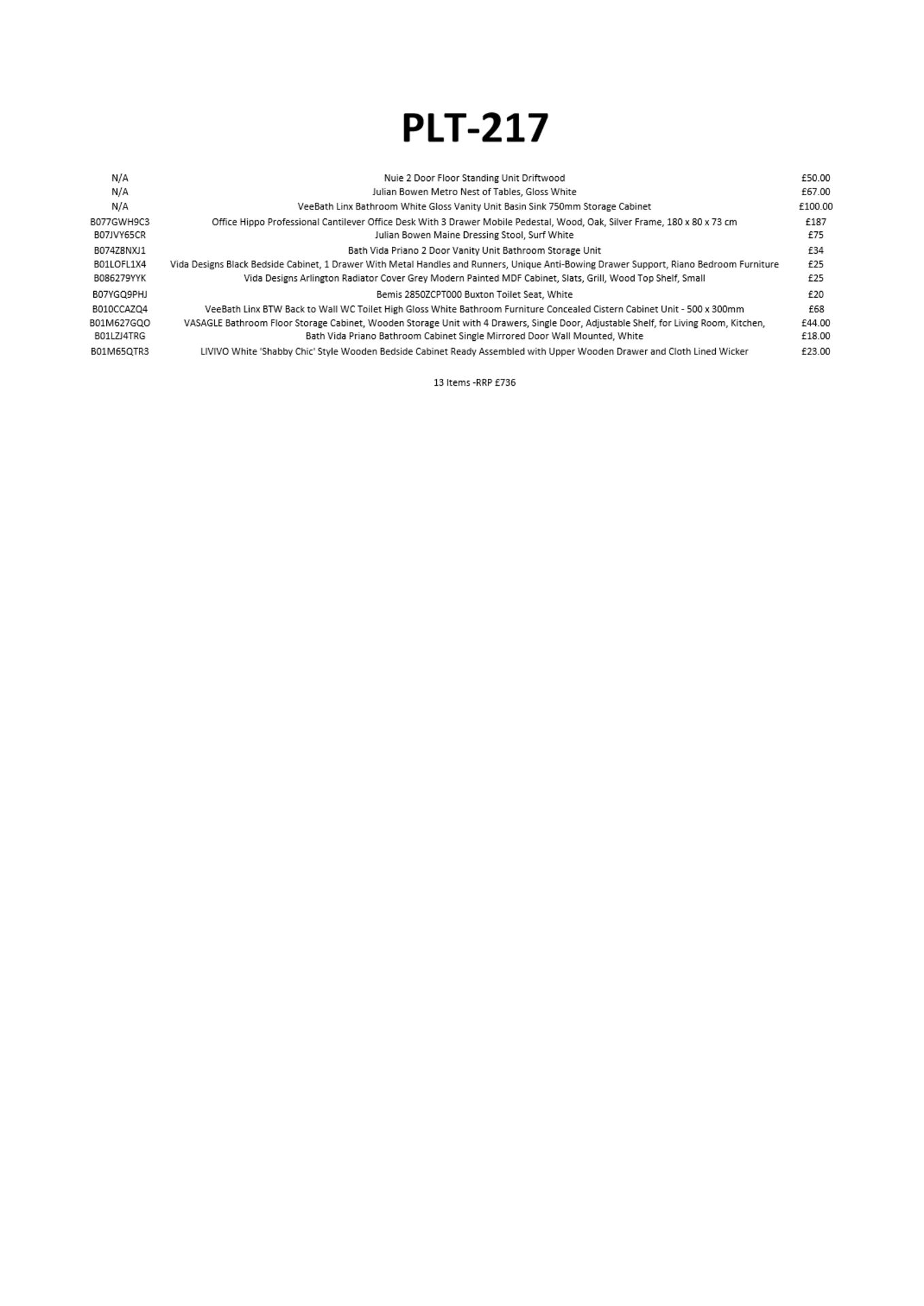 Untested Buyer Return Furniture - 13 Items - RRP £736 - P217 - Image 5 of 5