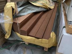 20 x Composite decking boards colour Natural Brown