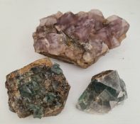 Collectable Minerals 3 UK Fluorites Collectable Minerals 3 UK Fluorites.The largest measures 6