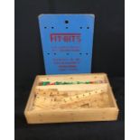 Vintage Toy Fit-Bits Childs Construction Set Boxed. Vintage Toy Fit-Bits Childs Construction Set