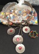 Vintage Parcel of Costume Jewellery Beads & Tiara Vintage Parcel of Costume Jewellery Beads &