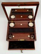 Antique Victorian / Edwardian Ladies Vanity Box     An antique mahogany Ladies Vanity Box, mahogany,