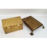 Vintage Brass Box and Crib Board Style Trivet     Vintage Brass Box and Crib Board Style Trivet.