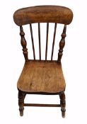 Antique Hand Made Childs Hardwood Chair     Antique Hand Made Childs Hardwood Chair.Measures 12