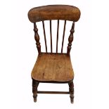 Antique Hand Made Childs Hardwood Chair     Antique Hand Made Childs Hardwood Chair.Measures 12