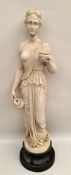 Vintage Sculpture Greco Roman Style Figure 25 Inches Tall Vintage Sculpture Greco Roman Style Figure