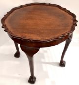 Antique Early 20th Century Round Low Table Ball & Claw Feet     Antique Early 20th Century Round Low
