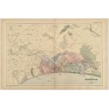 Antique Map 1899 G. W Bacon & Co Plan of Bournmouth Antique Map 1899 G. W Bacon & Co Plan of