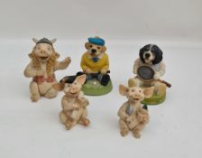 Vintage Collection 5 Assorted Animal Figures Includes Dogs & Pigs     Vintage Collection 5