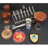 Collectable Parcel of Assorted Items Includes Butlins Badge Toast Rack etc     Collectable Parcel of
