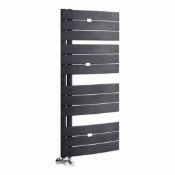 New (E19) Hudson Reed Elgin Vertical Designer Heated Towel Rail Radiator - Anthracite - 1080 x ...