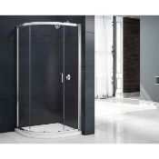 New (E120) 900x900mm 1 Door Quadrant Shower Enclosure. RRP £398.29.Constructed Of 6mm Lightwe... New