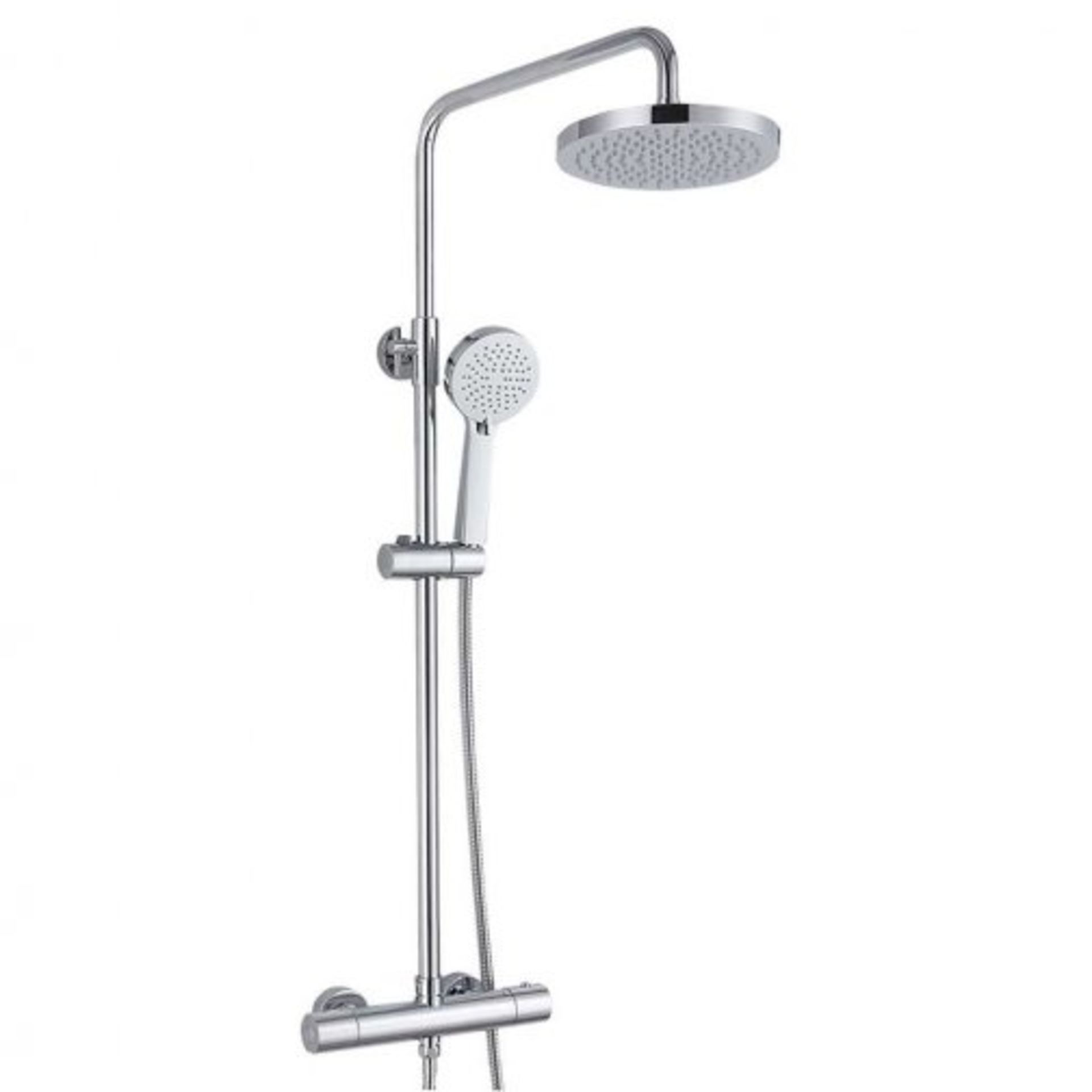 New (E58) Synergy Round Thermostatic Bar Mixer Shower With Shower Kit And Fixed Head - Chrome. ... - Image 2 of 2