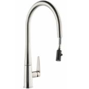New (E113) Abode Coniq R Brushed Nickel Pullout Single Lever Kitchen Sink Mixer Tap At2120.RRP ...