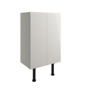 New (E151) Valesso 500mm 2 Dr Base/Wall Unit Ih-Light Grey. RRP £210.00. Durable 18mm Cabinet... New
