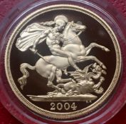 2004 UK 22k Gold Proof Two Pounds in RM Box George Slaying the Dragon (No COA)