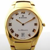 Edox / Date - Date World's Slimmest Calendar Movement - Unisex Steel Wrist Watch