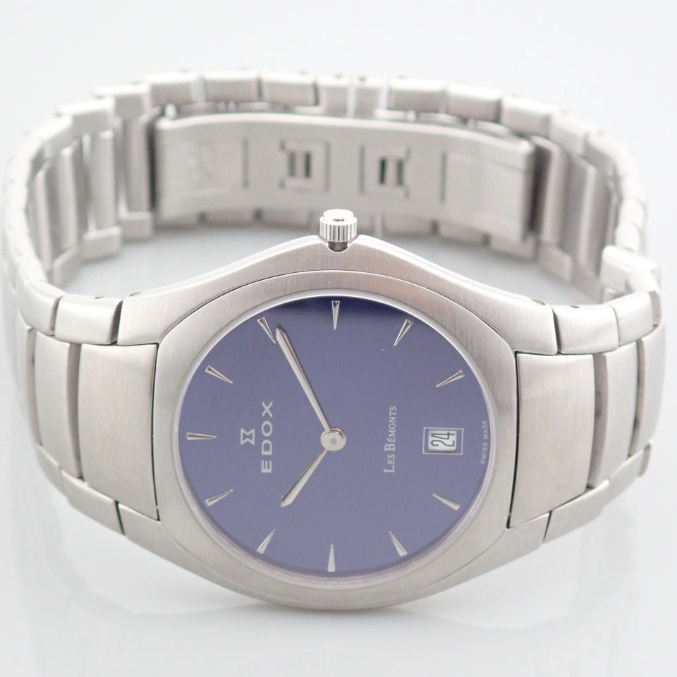 Edox / Date - Date World's Slimmest Calendar Movement - Unisex Steel Wrist Watch - Image 12 of 14