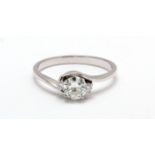 18k White Gold Diamond Ring 0.54 Carats
