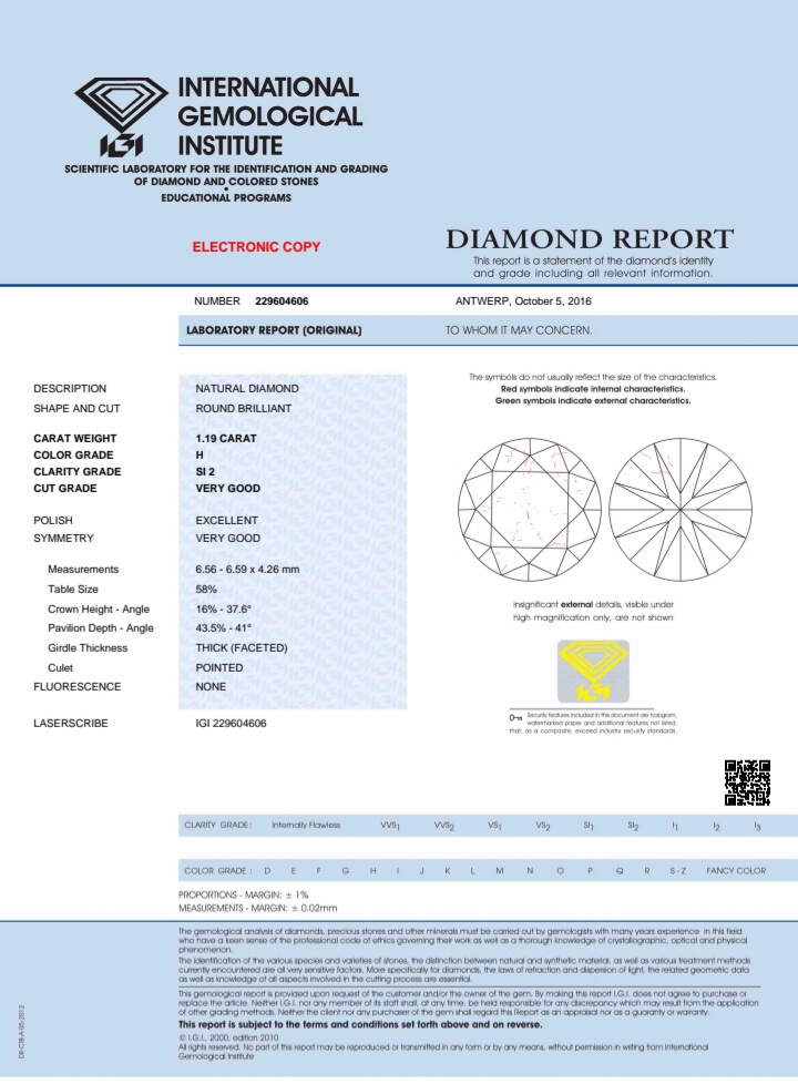 1.30ct round brilliant diamond ring set in Platinum - Image 3 of 11