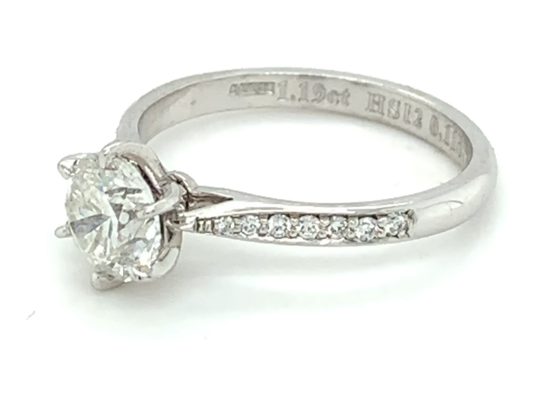 1.30ct round brilliant diamond ring set in Platinum - Image 8 of 11