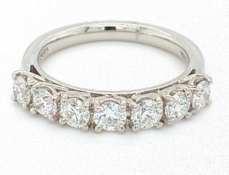 7 diamond eternity ring, 1.06ct total weight set in platinum, F colour, VS clarity