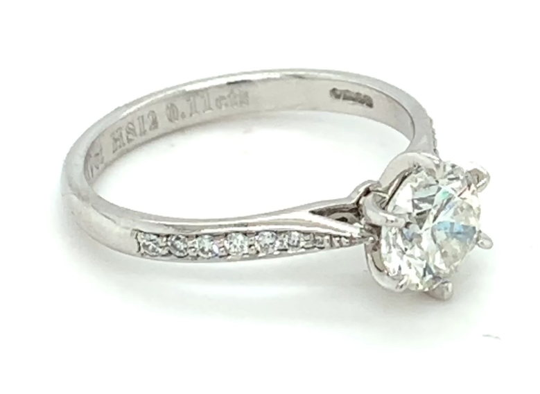 1.30ct round brilliant diamond ring set in Platinum - Image 10 of 11