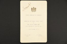 Edward, Prince of Wales (1894 - 1972) Original Signature on "Order of Service"